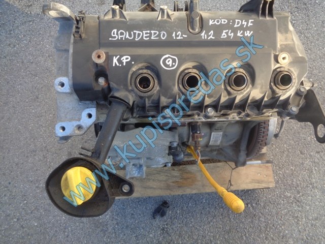 motor na daciu sandero II, 1,2, D4F F732, D4FF732